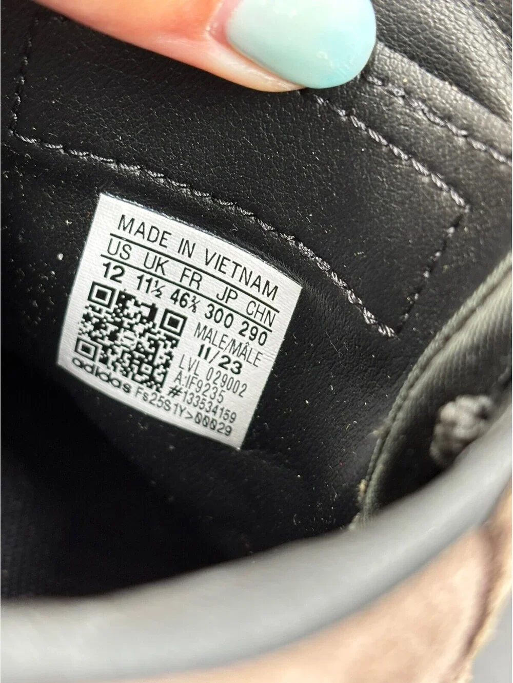 Adidas Kaiser – Gray/Black Leather & Suede – Size 12